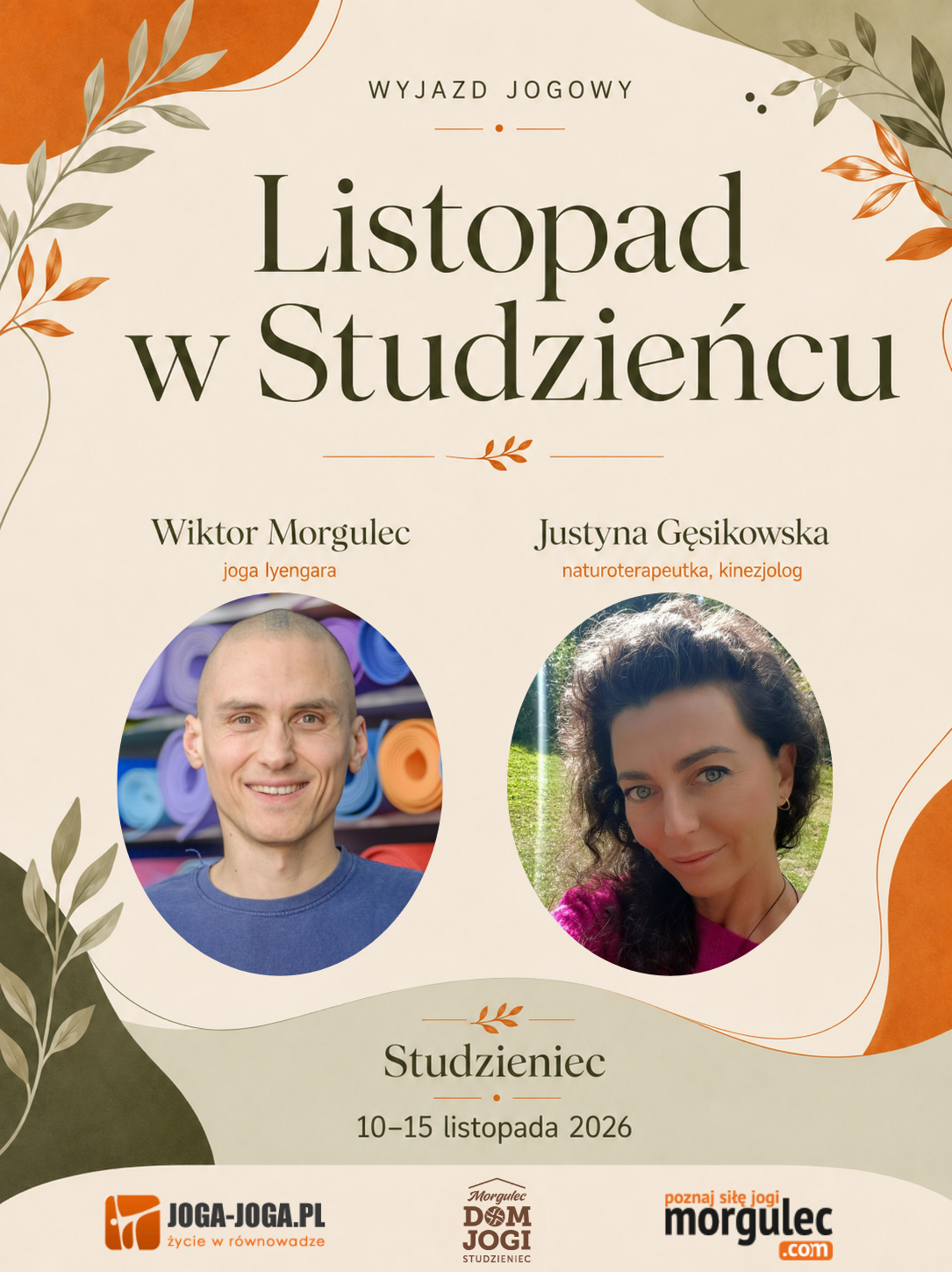 LISTOPAD Z JOGĄ I NATUROTERAPIĄ | Studzieniec