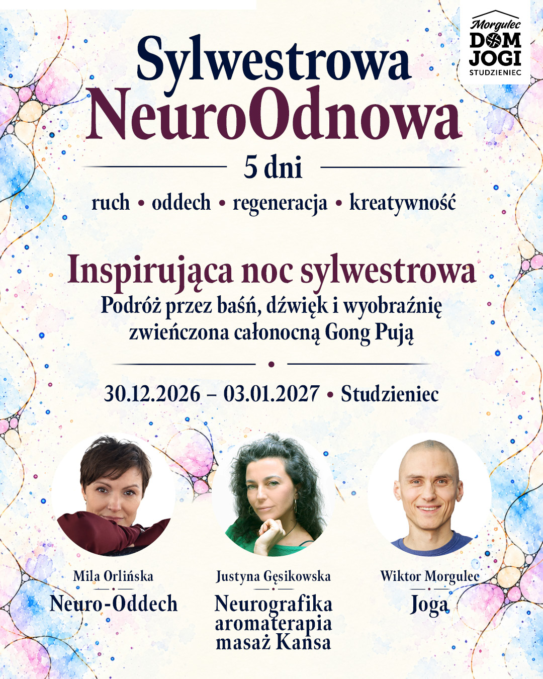 Sylwestrowa NeuroOdnowa | 5 dni | ruch oddech regeneracja kreatywność